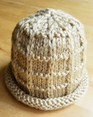 hand knit peanut hat