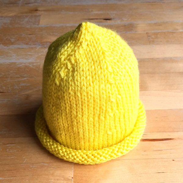 yellow lemon hat on table