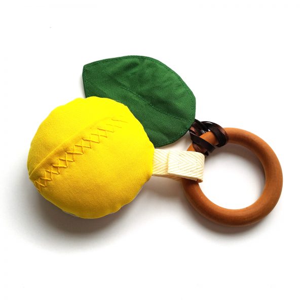 lemon sensory toy back