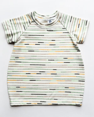 zora dress - needlepoint stripe