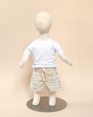 quinn shorts needlepoint stripe on mannequin