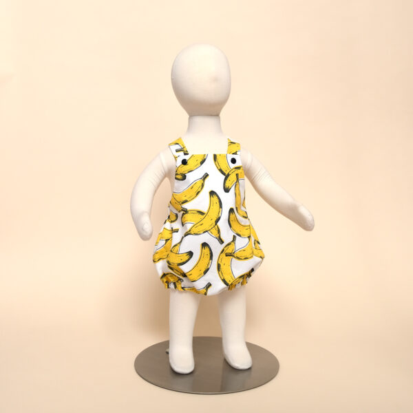 bananas Logan romper on mannequin