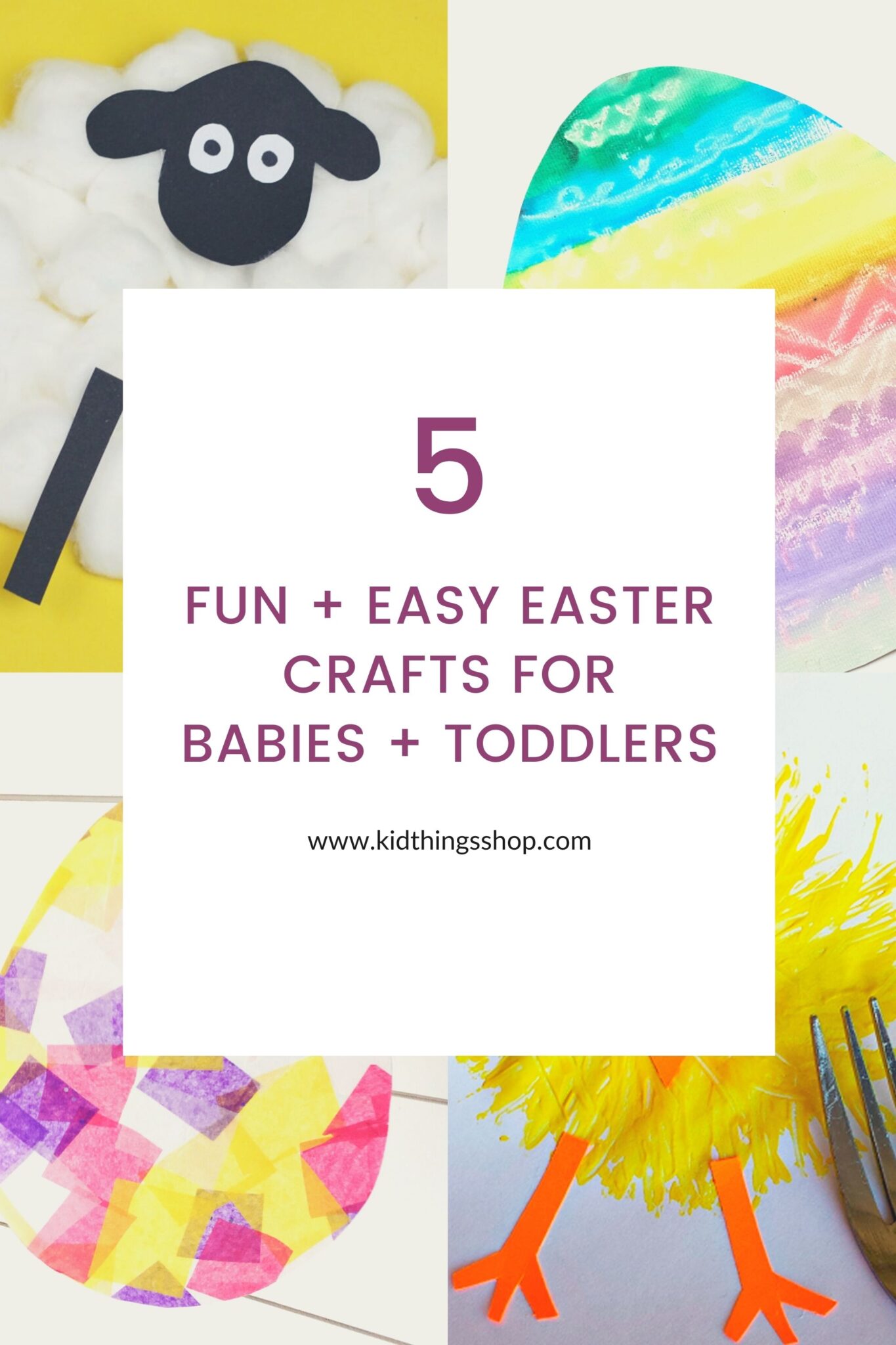 Easter Crafts for Babies and Toddlers Pinnable