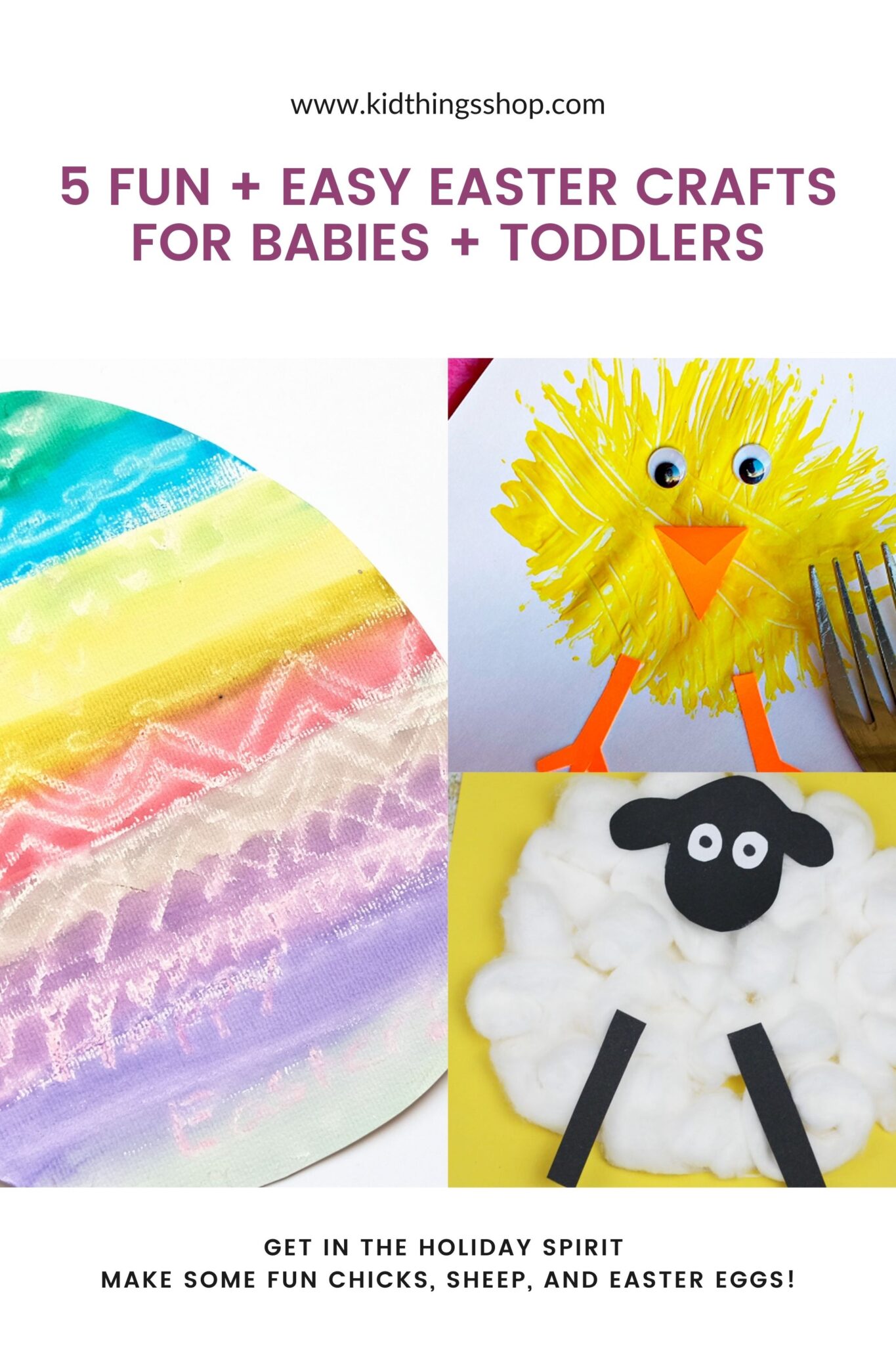 Easter Crafts for Babies and Toddlers Pinnable