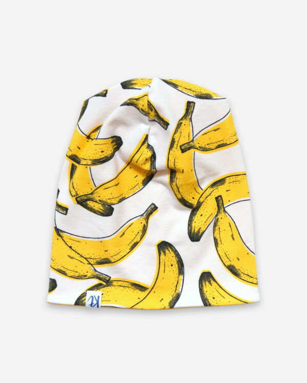 jules reversible hat - bananas with yellow