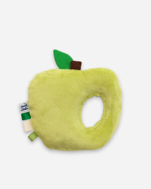 green apple baby rattle