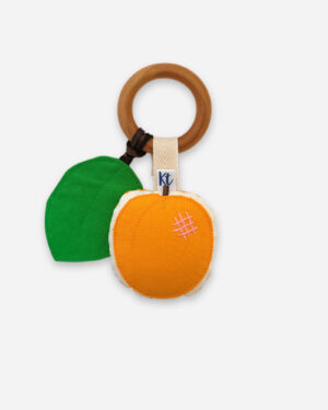 apricot teether and sensory toy