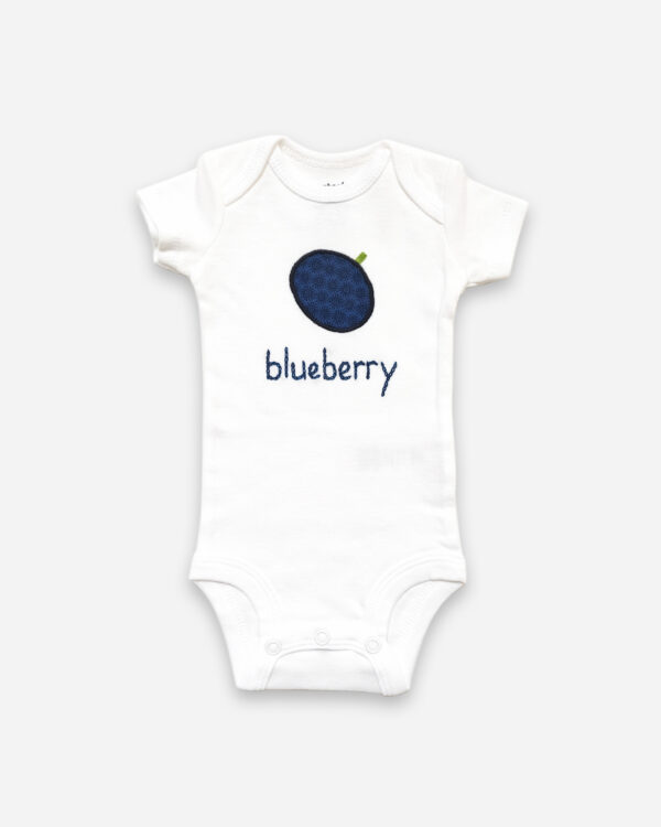 blueberry hand embroidered bodysuit