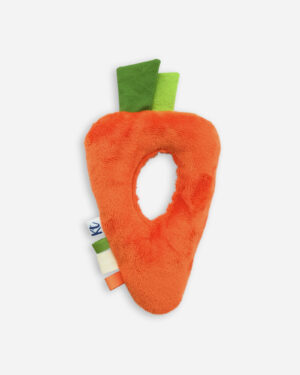 carrot baby rattle