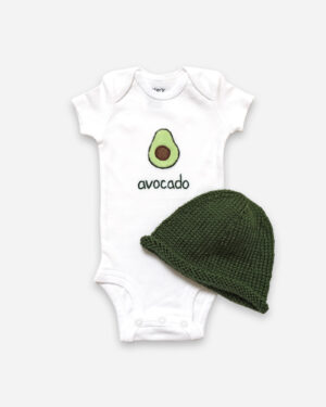 avocado gift set - hat + bodysuit