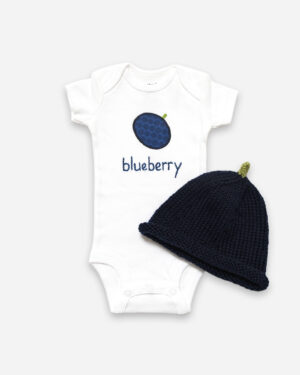 blueberry gift set - hat + bodysuit