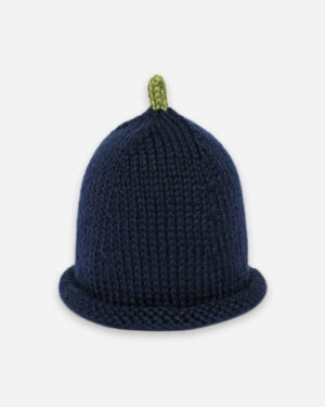 blueberry hand knit hat
