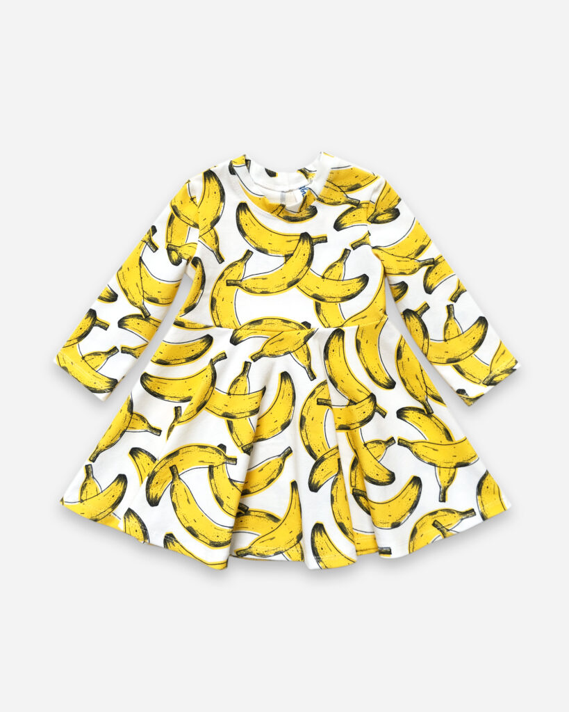 Luna Dress – Bananas | KID things by Monika Briggs