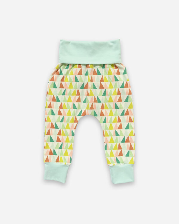 rory foldover waist pants - geometric triangle