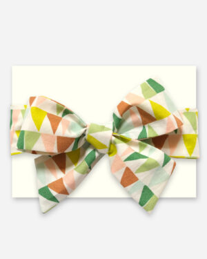 simona big bow headband - geometric triangle