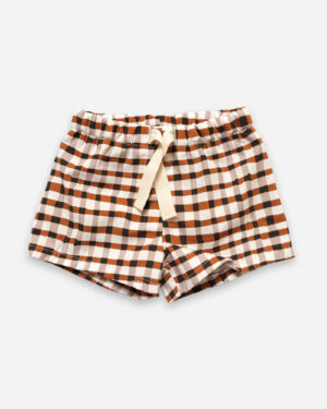 quinn shorts cozy check