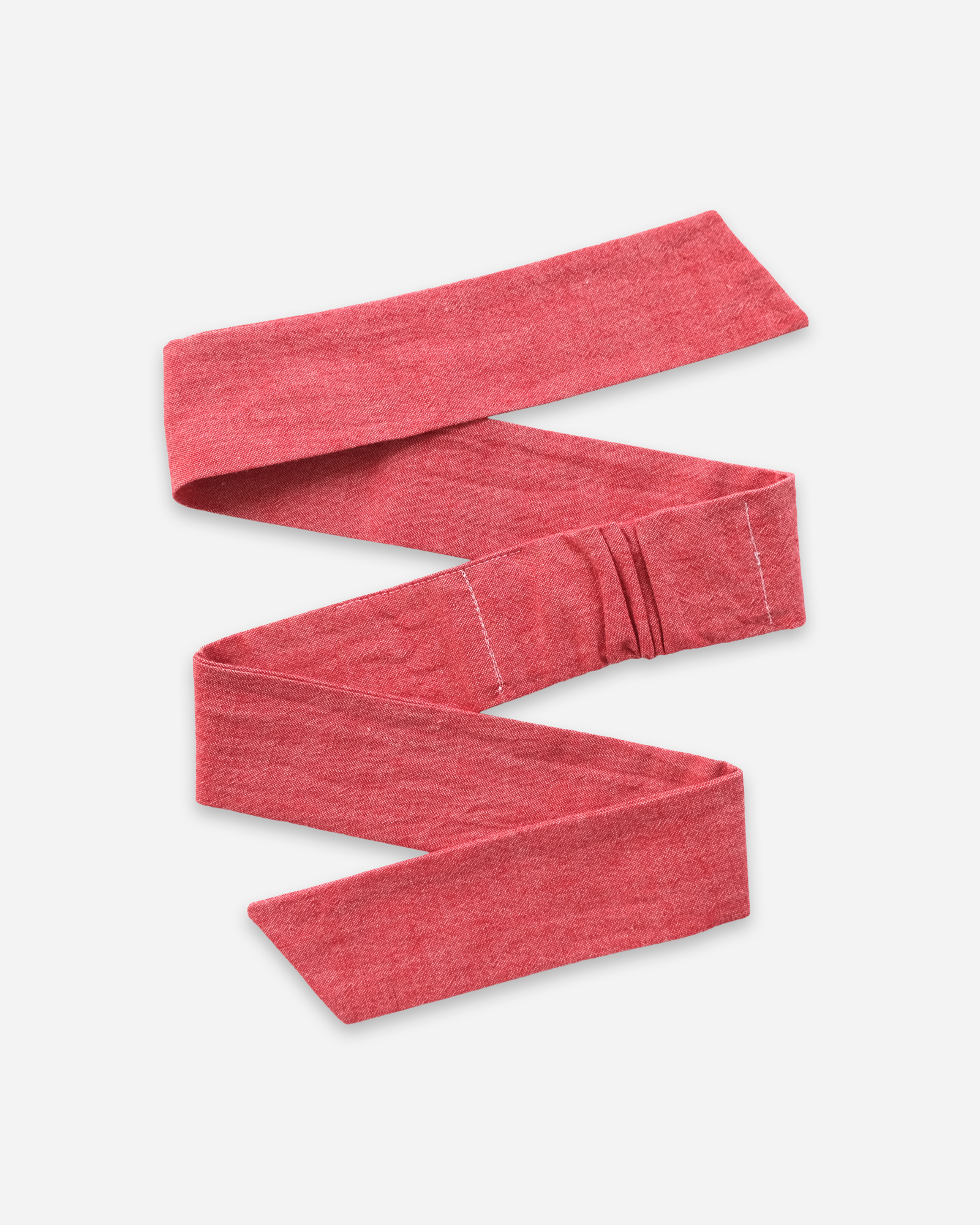 red chambray headband