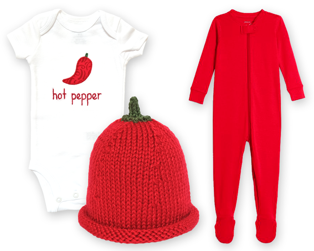 red chili pepper halloween costume for babies